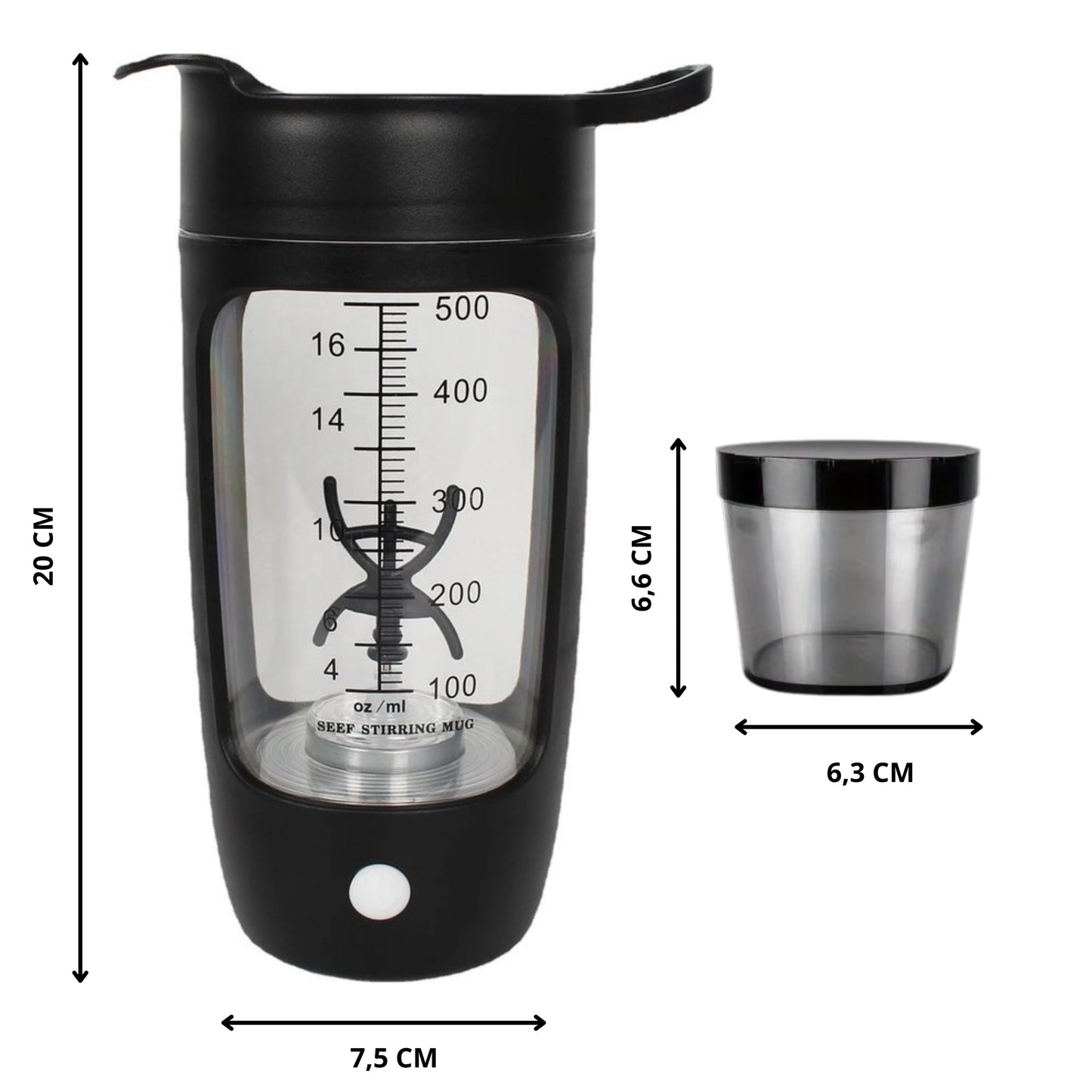 PowerMix Pro Elektrische Shaker – USB Oplaadbaar