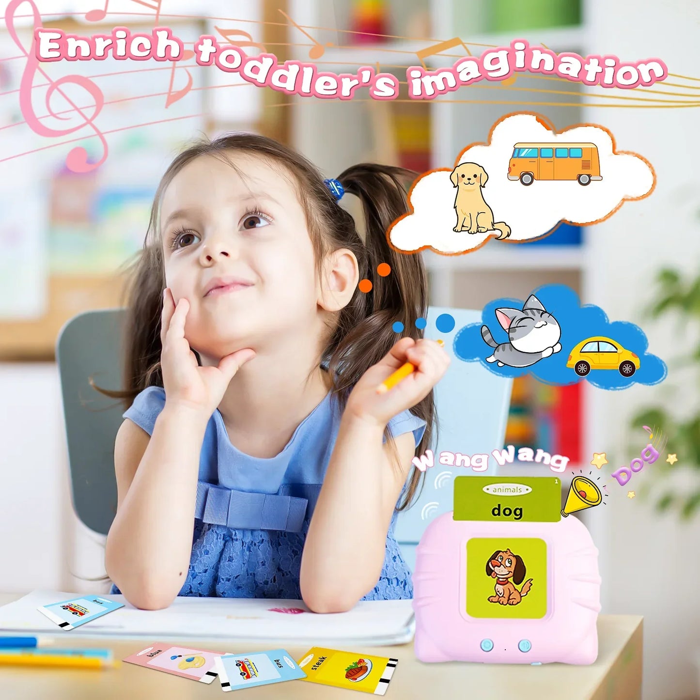 Pratende Flashcards voor kinderen
