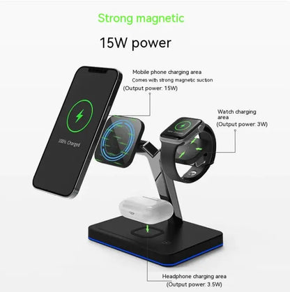3-in-1 Draadloze Magnetische Oplaad Station